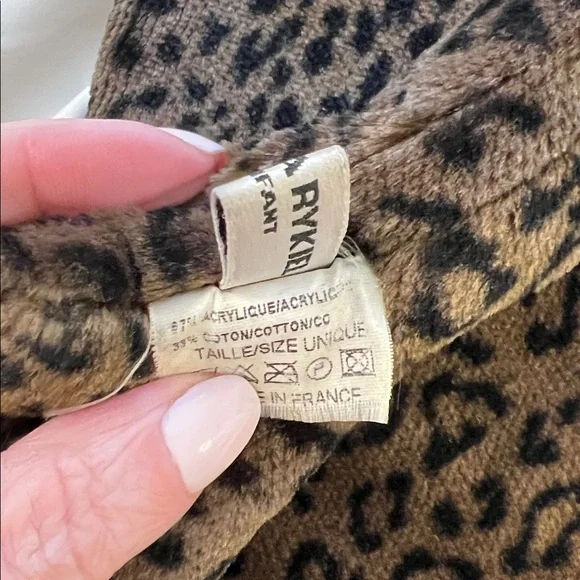 Vintage Sonia Rykiel Leopard Print Faux Fur Muffler - Picture 3 of 3